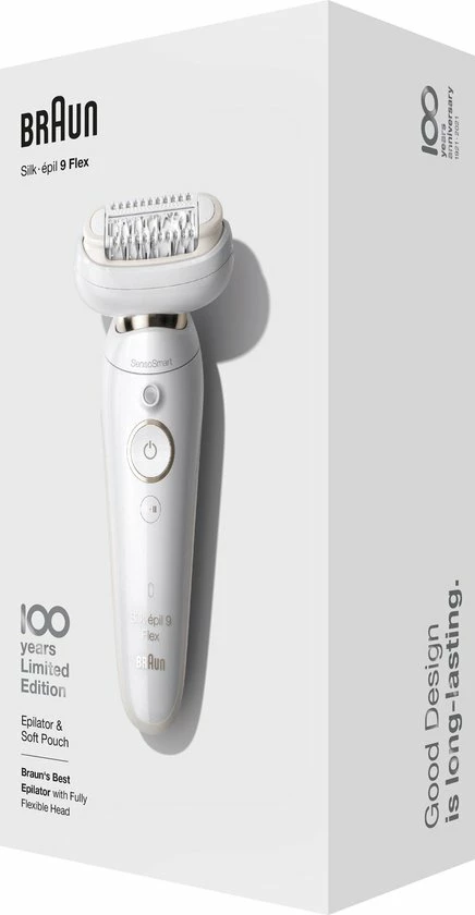 Braun Silk-?pil 9 Flex Epilator Voor Vrouwen, Design Editie Met Reisetui - Wit 2 Braun Silk-?pil 9 Flex Epilator Voor Vrouwen, Design Editie Met Reisetui - Wit - Afbeelding 2