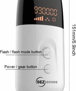 SEZGoods Luxe IPL Ontharingsapparaat - Epileerapparaat Dames Gezicht - Gezichtsepilator Vrouw - Ontharing Laser - Wenkbrauw Trimmer -Philips winkel 474x840