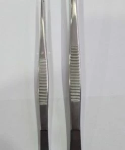 Belux Surgical / Set Van 2 X Chirurgische Pincet 1x2 Tanden RVS 18cm & 16cm