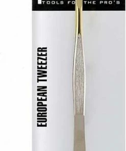 Promani - Epileer Pincet - Wenkbrauwen - RVS- Slant Tweezer