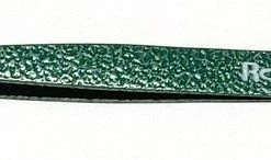 Rojafit Epilators Professionele Pincet Schuin 9,5 Cm-Hamerslag-fijn-Zilver/Groen