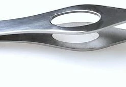 MEDLUXY Pro - Epileer Pincet - Slanted - Zilver - Rechte Tip - 10 Cm [tweezer]