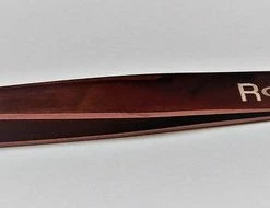 Rojafit Professionele Pincet Schuin 9,5 Cm-Plasma Rose Gold-Hoogglans