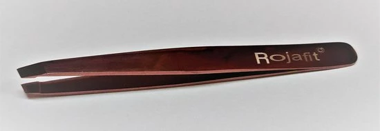 Rojafit Professionele Pincet Schuin 9,5 Cm-Plasma Rose Gold-Hoogglans 1 Rojafit Professionele Pincet Schuin 9,5 Cm-Plasma Rose Gold-Hoogglans