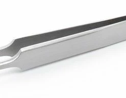 Merkloos Professionele PuntPincet/ Gebogen Punt/ 11cm/ RVS