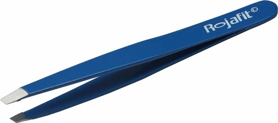Rojafit Professionele Pincet Schuin 9,5cm "Royal Blue" 2 Rojafit Professionele Pincet Schuin 9,5cm "Royal Blue" - Afbeelding 2