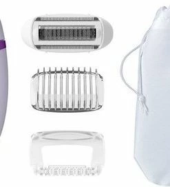Philips BRE275/00 Satinelle Epilator Met Accessoires Wit/Paars