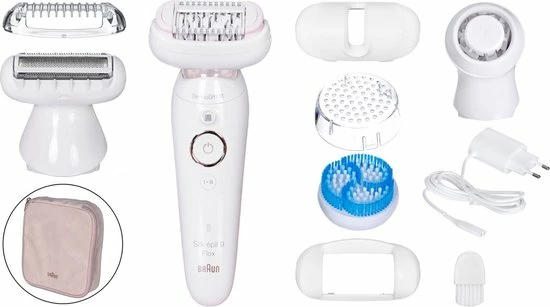 Braun Silk-épil 9 Flex 9-010 - Voor Vrouwen Met Flexibele Kop Voor Ontharen, Wit/Goud 12 Braun Silk-épil 9 Flex 9-010 - Voor Vrouwen Met Flexibele Kop Voor Ontharen, Wit/Goud - Afbeelding 12