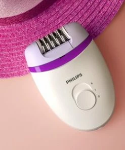 Philips Satinelle Essential BRE225/00 Epileerapparaat Paars, Wit -Philips winkel 550x309 97