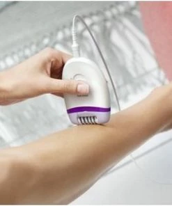 Philips Satinelle Essential BRE225/00 Epileerapparaat Paars, Wit -Philips winkel 550x309 98