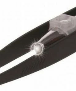 Merkloos Pincet Met LED Lampje 8,5cm