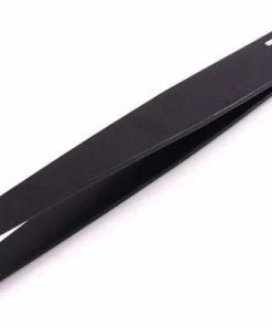 Rke Epileer Pincet - Persoonlijke Verzorging - Wenkbrauwen - Splinters - RVS - Zwart- Slanted - Kwaliteit