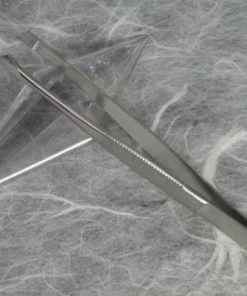 Adola Epileer Pincet Schuin - 9 Cm - RVS