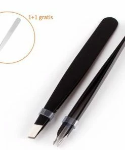 MOENS® Epileer Pincet – Zwart – 1+1 Gratis