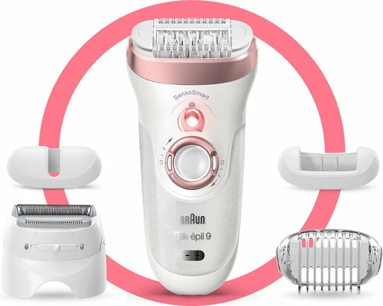 Braun Silk-épil 9-725 - Epilator Voor Langdurige Ontharing - Wit/Roségoud 6 Braun Silk-épil 9-725 - Epilator Voor Langdurige Ontharing - Wit/Roségoud - Afbeelding 6