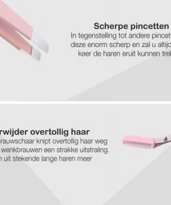 Allures Epileer Set - Pincet - Roze - Met Etui En Wenkbrauwschaar -Philips winkel 550x444 3