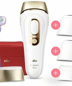 Braun Silk?expert Pro 5 PL5387 - Laatste Generatie IPL Voor Vrouwen En Mannen, Ontharingsapparaat Voor Blijvend Zichtbare Ontharing Thuis, Wit/Goud, Met Etui, Breed Hoofd, Twee Precisiehoofden En Venus Scheermesje 18 Braun Silk?expert Pro 5 PL5387 - Laatste Generatie IPL Voor Vrouwen En Mannen, Ontharingsapparaat Voor Blijvend Zichtbare Ontharing Thuis, Wit/Goud, Met Etui, Breed Hoofd, Twee Precisiehoofden En Venus Scheermesje -Philips winkel 550x445