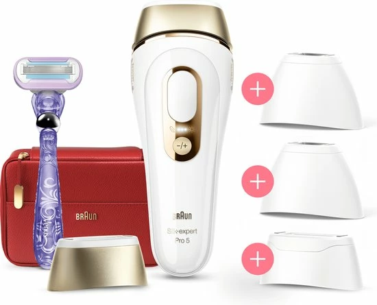 Braun Silk?expert Pro 5 PL5387 - Laatste Generatie IPL Voor Vrouwen En Mannen, Ontharingsapparaat Voor Blijvend Zichtbare Ontharing Thuis, Wit/Goud, Met Etui, Breed Hoofd, Twee Precisiehoofden En Venus Scheermesje 9 Braun Silk?expert Pro 5 PL5387 - Laatste Generatie IPL Voor Vrouwen En Mannen, Ontharingsapparaat Voor Blijvend Zichtbare Ontharing Thuis, Wit/Goud, Met Etui, Breed Hoofd, Twee Precisiehoofden En Venus Scheermesje - Afbeelding 9