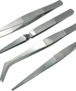 LOUZIR 4 Stuks Pincetten + Etui - Epileerpince - Wimperpincet - Tweezer, Epileer Pincet - Roestvrij Staal- Eyelash Tweezer Set -Pincet Splinter- Keukenpincet -Philips winkel 550x456 3