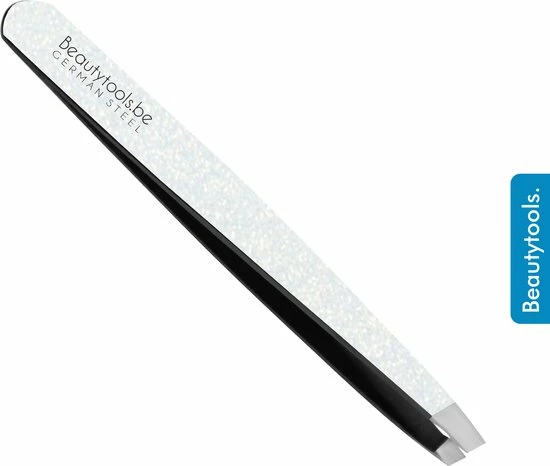 Beautytools.be BeautyTools Epileerpincet PRECISION - Pincet Met Schuine Bek Voor Wenkbrauwen - Silver Sparkle - Tweezers (9.5 Cm) - (BT-1970) 1 Beautytools.be BeautyTools Epileerpincet PRECISION - Pincet Met Schuine Bek Voor Wenkbrauwen - Silver Sparkle - Tweezers (9.5 Cm) - (BT-1970)