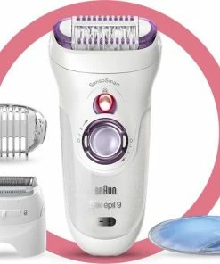 Braun Silk-?pil 9 9-710 Voor Vrouwen Voor Langdurige Ontharing, Wit/Paars -Philips winkel 550x466