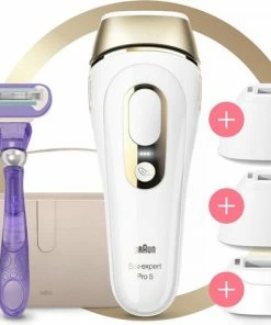 Braun Silk-expert Pro PL5347 Laser Epilator IPL Goud, Wit