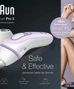 Braun Silk-expert Pro 3 PL3132 Wit En Lila - IPL Permanente Ontharing -Philips winkel 550x476 5
