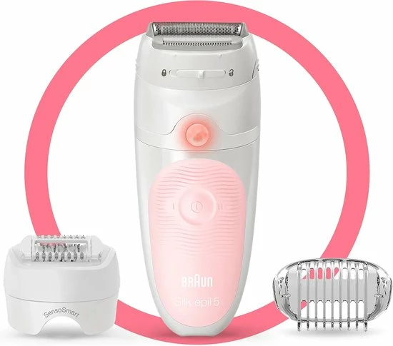 Braun Silk-?pil 5 5-620 - Epilator - Wit/Roze 12 Braun Silk-?pil 5 5-620 - Epilator - Wit/Roze - Afbeelding 12