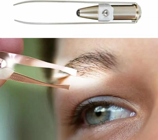 Coolsable Beauty Tools 2 STUKS LED Lamp Wenkbrauw Pincet Trimmer I Epileren I Verlichte RVS Tweezer Pincet I Met 3 Batterijen Extra 1 Coolsable Beauty Tools 2 STUKS LED Lamp Wenkbrauw Pincet Trimmer I Epileren I Verlichte RVS Tweezer Pincet I Met 3 Batterijen Extra