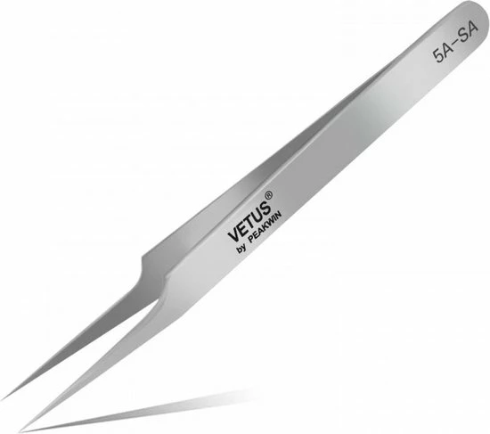 Lashsmash Vetus 5A-SA, Een Licht Gebogen Isolatie Pincet. 1 Lashsmash Vetus 5A-SA, Een Licht Gebogen Isolatie Pincet.