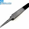 MEDLUXY Pro - Wimperpincet - 12 Cm - Recht - Diamant (Eyelash Tweezer - RVS Pincet Voor Wimperextions - Nepwimpers)