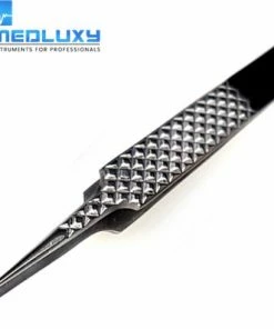 MEDLUXY Pro - Wimperpincet - 12 Cm - Recht - Diamant (Eyelash Tweezer - RVS Pincet Voor Wimperextions - Nepwimpers)