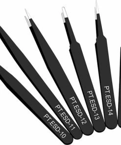 Merkloos Epileer Pincet Set - 6-delig - Wenkbrauwen - Splinters - RVS - Zwart -Philips winkel 550x493 4