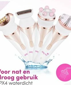 TheBeautyWay 4 In 1 Ladyshave ? Draadloos - Nat & Droog - Massage, Reinig & Epileer - Scheerapparaat Vrouw -Philips winkel 550x502