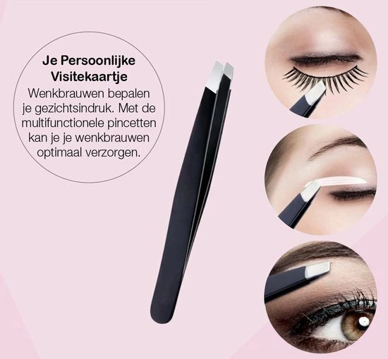 Belux Surgical / Epileerpincet - Schuin - Zwart - RVS / 9 Cm 1 Belux Surgical / Epileerpincet - Schuin - Zwart - RVS / 9 Cm