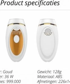 Livaliora IPL Ontharingsapparaat - Goud - 999.000 Flitsen - GRATIS GIFT -Philips winkel 550x515 10