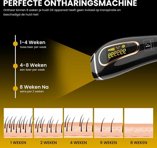 F Femmez Femmezz IPL Ontharingsapparaat - Laser En Lichtontharing - Ontharing - Inclusief GRATIS Beschermbril, Scheermes En Aloe Vera Gel 5 F Femmez Femmezz IPL Ontharingsapparaat - Laser En Lichtontharing - Ontharing - Inclusief GRATIS Beschermbril, Scheermes En Aloe Vera Gel - Afbeelding 5