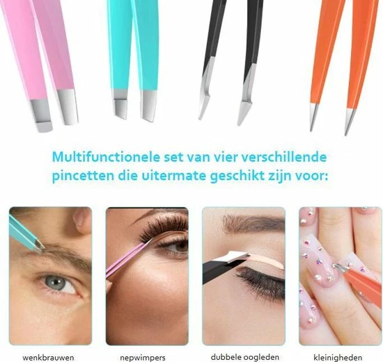 XYZ Goods - Pincet Set - Pincet Hobby - Pincet Kinderen - Voor Nepwimpers - 4 Stuks 3 XYZ Goods - Pincet Set - Pincet Hobby - Pincet Kinderen - Voor Nepwimpers - 4 Stuks - Afbeelding 3