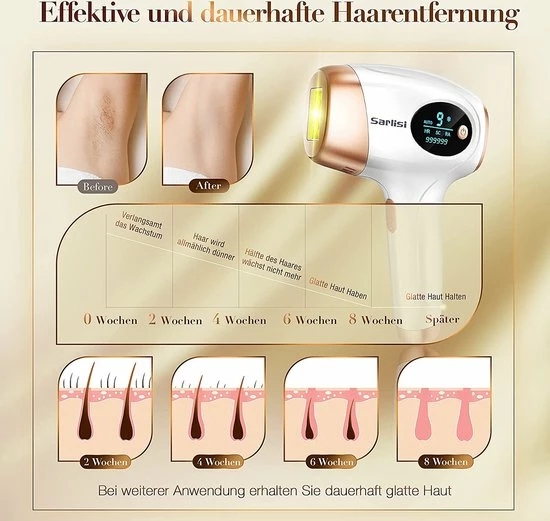 IPL Ontharingsapparaat, Thuisgebruik IPL Haarverwijderaar 999,999 Lichtimpuls & 3 Cm Ontharingsgrootte, Duurzame Ontharingsapparaat Laser Voor Lichaam, Gezicht, Bikinizone, Intieme Delen 8 IPL Ontharingsapparaat, Thuisgebruik IPL Haarverwijderaar 999,999 Lichtimpuls & 3 Cm Ontharingsgrootte, Duurzame Ontharingsapparaat Laser Voor Lichaam, Gezicht, Bikinizone, Intieme Delen - Afbeelding 8