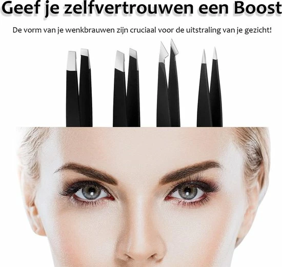 DKvani Company DKvani - Tweezer - 4 Delig - Epileer Set - Pincetten - Rvs 2 DKvani Company DKvani - Tweezer - 4 Delig - Epileer Set - Pincetten - Rvs - Afbeelding 2