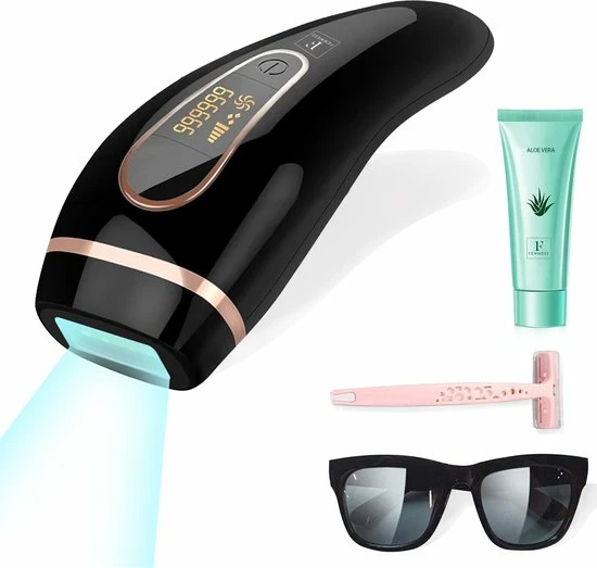 F Femmez Femmezz IPL Ontharingsapparaat - Laser En Lichtontharing - Ontharing - Inclusief GRATIS Beschermbril, Scheermes En Aloe Vera Gel 1 F Femmez Femmezz IPL Ontharingsapparaat - Laser En Lichtontharing - Ontharing - Inclusief GRATIS Beschermbril, Scheermes En Aloe Vera Gel