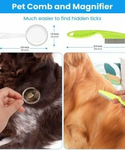 Merkloos Tekenverwijderaar Set Vlooien Kam Hond Kat Huisdier Tekenpincet Tekenhulpmiddel 7 Stuks -Philips winkel 550x523 8