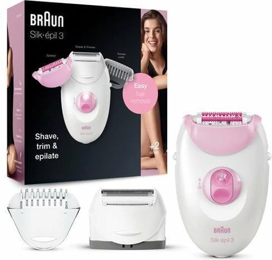 Braun Epilator Silk Epil 3 3270 - Roze 17 Braun Epilator Silk Epil 3 3270 - Roze - Afbeelding 17