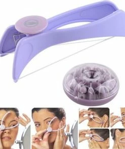 Shopdomain Gezicht Schaar Verwijderaar Voor Vrouwen-Mini-Ontharing Vrouwen-Face- Epileer Touw-Snel En Pijnloos- Epilator Gezichtshaartrimmer-Geschikt- Op Voorhoofd-wangen-bovenlip-wenkbrauwen-en Kin Etc