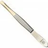 R?R Solingen Epileer Tweezer / Pincet - 75 Mm - Recht - RVS - Verguld
