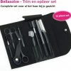 Vivefly Healthcare BellaSolve EpileesSet 11 Delig Met Etui - Epileren - Wenkbrauwen - Trimmen- Scheren- Pincet - Ontharen - Epileerapparaat - Wenkbrauw Potlood - Scheermesje - Wenkbrauw Schaar
