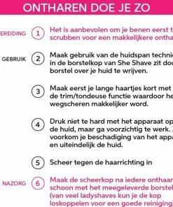 Vivefly Healthcare She Shave Lady Shaver- Lady Shaver -Draadloze Ontharing - Nat En Droog - Oplaadbaar - Bikinilijn -Philips winkel 550x532 8