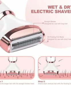 Ladyshaver Elektrisch Ladyshave, Draadloos 4-in-1 Elektrisch Scheerapparaat Voor Dames, Oplaadbaar Pijnloos Elektrisch Scheerapparaat Bikinitrimmer Nat En Droog Ontharen Voor Gezicht Benen Oksel, Neus En Wenkbrauw 8 Ladyshaver Elektrisch Ladyshave, Draadloos 4-in-1 Elektrisch Scheerapparaat Voor Dames, Oplaadbaar Pijnloos Elektrisch Scheerapparaat Bikinitrimmer Nat En Droog Ontharen Voor Gezicht Benen Oksel, Neus En Wenkbrauw -Philips winkel 550x537 3