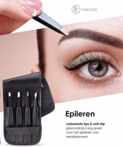 FABCARE Wenkbrauw Pincettenset Met Wenkbrauwborstel En Etui (5-delig) ? Verbeterde Punt ? Pincet Voor Wenkbrauwen Epileren ? Professionele Wenkbrauwpincet Met Antislip Coating ? Pincet Voor Ontharing -Philips winkel 550x539 19