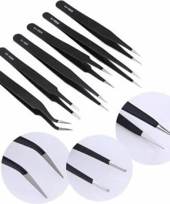 AA Commerce Epileer Pincet Set - Precisie RVS Hobby Pincet Verwijderen - Haren Epilator / Wenkbrauw Tweezer Trimmer - Pincetset 6 Stuks